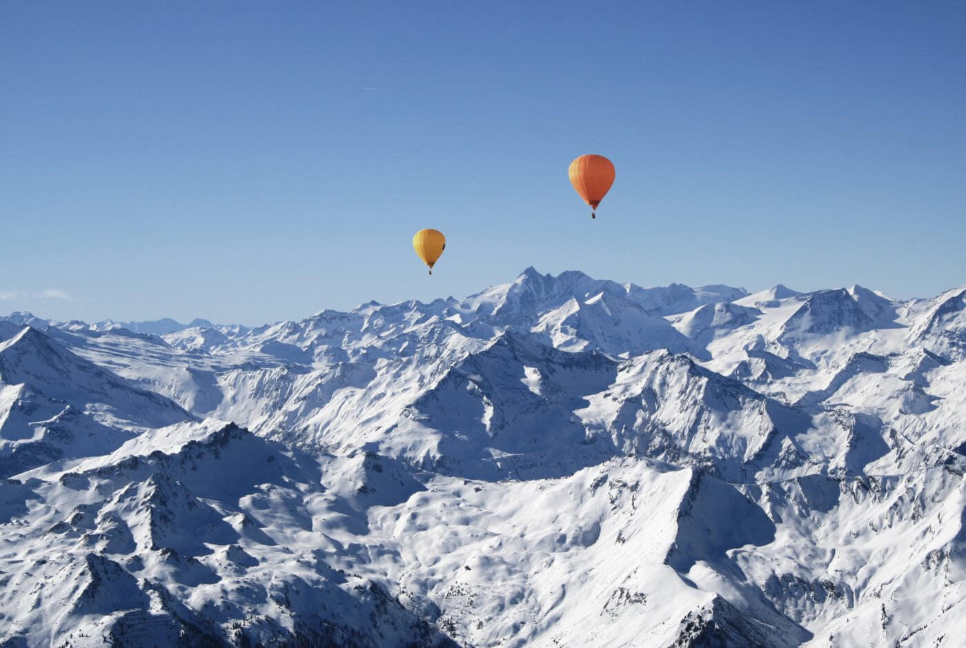 Ballon, Winter, Berge