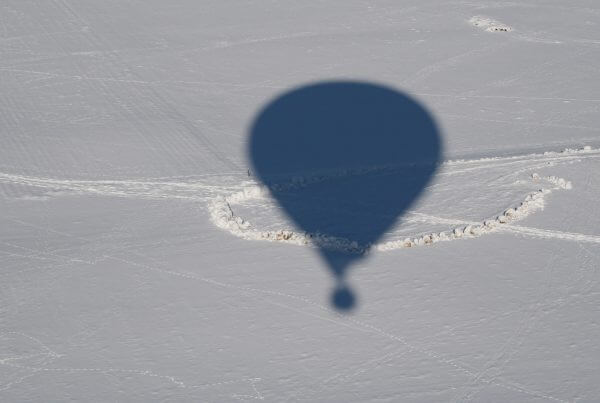 Winter, Ballon, Alpen