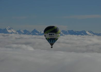 Ballonfahrt, Alpen